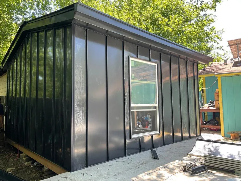 Black standing seam metal wall panels for Metal Roof Installation in Paradise Valley